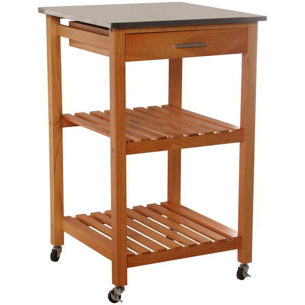 ClassicLiving Akaki 47Cm Wide Rolling Kitchen Trolley Wayfair.co.uk